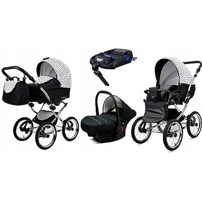 BABYLUX - MARGARET EXCLUSIVE 4IN1 - Black Dots - Poussette - Publicité BABYLUX - MARGARET EXCLUSIVE 4IN1 - Black Dots - Poussette - Publicité