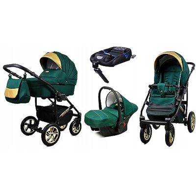 Babylux ® Enfant Poussette Combinée Set 4 en 1 Gold Lux incl. Nacelle - Publicité Babylux ® Enfant Poussette Combinée Set 4 en 1 Gold Lux incl. Nacelle - Publicité