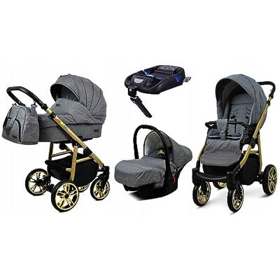 BabyLux - CLASSIC GOLD 4in1 - Cadre doré - Poussette - Publicité BabyLux - CLASSIC GOLD 4in1 - Cadre doré - Poussette - Publicité
