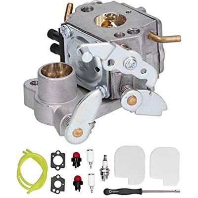 Zerodis Kit de Carburateur, Kit D'ampoule D'amorçage de Filtre à Air de Carburateur avec Bougie D'allumage 54500 70601 545040701 pour Accessoire ZAMA C1M‑W26 C1M‑W26C - Publicité Zerodis Kit de Carburateur, Kit D'ampoule D'amorçage de Filtre à Air de Carburateur avec Bougie D'allumage 54500 70601 545040701 pour Accessoire ZAMA C1M‑W26 C1M‑W26C - Publicité