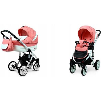 Babylux ® Enfant Poussette Combinée Set 2 en 1 Lilly incl. Nacelle, Canne Pliable avec Accessoires Sac à langer, Habillage pluie, Moustiquaire, Porte-gobelet etc. Publicité Babylux ® Enfant Poussette Combinée Set 2 en 1 Lilly incl. Nacelle, Canne Pliable avec Accessoires Sac à langer, Habillage pluie, Moustiquaire, Porte-gobelet etc. Publicité