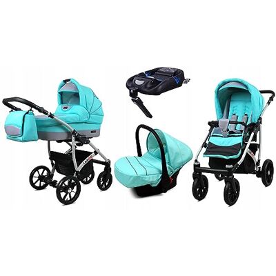 Babylux ® Enfant Poussette Combinée Set 4 en 1 Largo incl. Nacelle, Canne, Siège de voiture, ISOFIX Base Siège Auto Pliable avec Sac à langer, Habillage pluie etc. Publicité Babylux ® Enfant Poussette Combinée Set 4 en 1 Largo incl. Nacelle, Canne, Siège de voiture, ISOFIX Base Siège Auto Pliable avec Sac à langer, Habillage pluie etc. Publicité