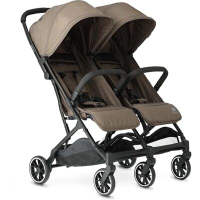 Deryan Rolo X2 Poussette 2 en 1 – Petit pliable – De la naissance à 4 ans – Charge maximale par siège : 22 kg – Poussette pliable – Compacte et pliable – Noisetier - Publicité Deryan Rolo X2 Poussette 2 en 1 – Petit pliable – De la naissance à 4 ans – Charge maximale par siège : 22 kg – Poussette pliable – Compacte et pliable – Noisetier - Publicité