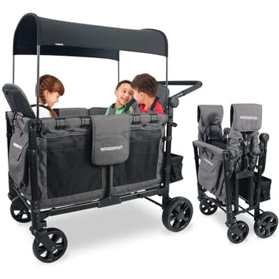 WONDERFOLD W4 Elite Poussette Wagon Anthracite - Publicité WONDERFOLD W4 Elite Poussette Wagon Anthracite - Publicité
