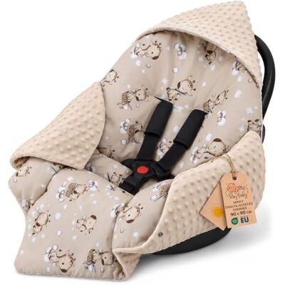 Totsy Baby Couverture Minky poussette bébé printemps-automne capuche 90×90 cm Couverture nouveau-né siège auto plaid douce cadeau de naissance layette transport nourrisson Girafes - Publicité Totsy Baby Couverture Minky poussette bébé printemps-automne capuche 90×90 cm Couverture nouveau-né siège auto plaid douce cadeau de naissance layette transport nourrisson Girafes - Publicité