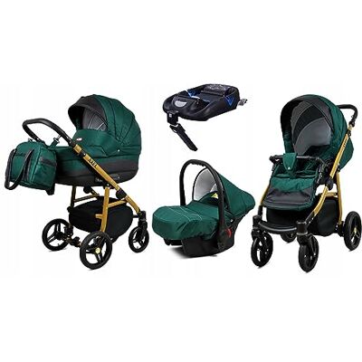 Babylux ® Enfant Poussette Combinée Set 4 en 1 Axel incl. Nacelle, Canne, Siège de voiture, ISOFIX Base Siège Auto Pliable avec Sac à langer, Habillage pluie etc. Publicité Babylux ® Enfant Poussette Combinée Set 4 en 1 Axel incl. Nacelle, Canne, Siège de voiture, ISOFIX Base Siège Auto Pliable avec Sac à langer, Habillage pluie etc. Publicité