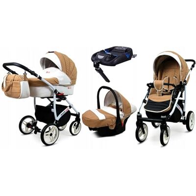 Babylux ® Enfant Poussette Combinée Set 4 en 1 White Lux incl. Nacelle, Canne, Siège de voiture, ISOFIX Base Siège Auto Pliable avec Sac à langer, Habillage pluie etc. Publicité Babylux ® Enfant Poussette Combinée Set 4 en 1 White Lux incl. Nacelle, Canne, Siège de voiture, ISOFIX Base Siège Auto Pliable avec Sac à langer, Habillage pluie etc. Publicité
