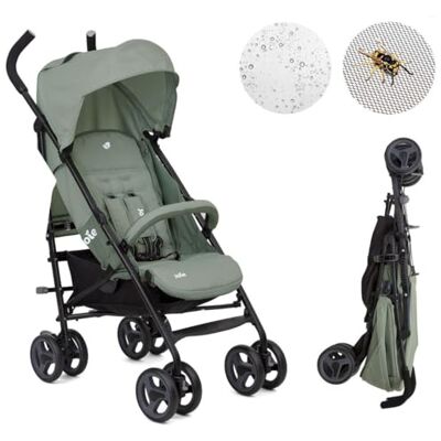 Joie Nitro LX Poussette Canne Légère et Compacte, Poussette Voyage Pliable 7,7 kg, Dossier Inclinable Position Allongée, Suspension Intégrale, Inclus Habillage Pluie et Moustiquaire, Vert Laurier - Publicité Joie Nitro LX Poussette Canne Légère et Compacte, Poussette Voyage Pliable 7,7 kg, Dossier Inclinable Position Allongée, Suspension Intégrale, Inclus Habillage Pluie et Moustiquaire, Vert Laurier - Publicité