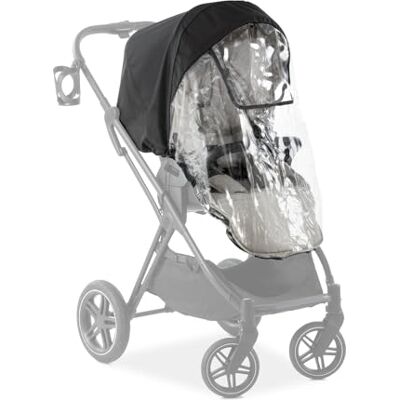 hauck Housse de pluie universelle pour siège de poussette, transparente, s'adapte à la plupart des sièges de poussette, imperméable et durable, avec fenêtre d'accès, cordon de serrage, bordure - Publicité hauck Housse de pluie universelle pour siège de poussette, transparente, s'adapte à la plupart des sièges de poussette, imperméable et durable, avec fenêtre d'accès, cordon de serrage, bordure - Publicité
