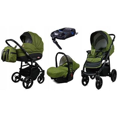 Babylux ® Enfant Poussette Combinée Set 4 en 1 Axel incl. Nacelle, Canne, Siège de voiture, ISOFIX Base Siège Auto Pliable avec Sac à langer, Habillage pluie etc. Publicité Babylux ® Enfant Poussette Combinée Set 4 en 1 Axel incl. Nacelle, Canne, Siège de voiture, ISOFIX Base Siège Auto Pliable avec Sac à langer, Habillage pluie etc. Publicité