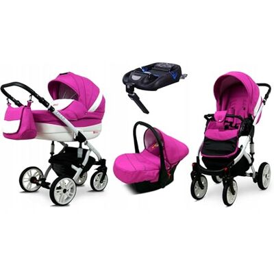Babylux ® Enfant Poussette Combinée Set 4 en 1 Lilly – incl. Nacelle, Canne, Siège de voiture, ISOFIX Base Siège Auto Pliable avec Sac à langer, Habillage pluie etc. Publicité Babylux ® Enfant Poussette Combinée Set 4 en 1 Lilly – incl. Nacelle, Canne, Siège de voiture, ISOFIX Base Siège Auto Pliable avec Sac à langer, Habillage pluie etc. Publicité