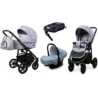 BABYLUX - CLASSIC GOLD - 4in1 - Silver - Poussette - Publicité BABYLUX - CLASSIC GOLD - 4in1 - Silver - Poussette - Publicité