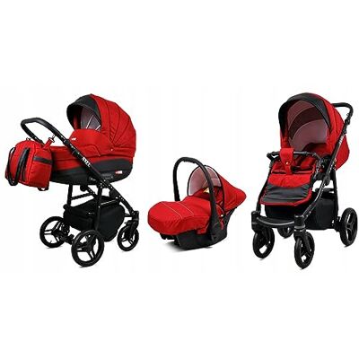 Babylux ® Enfant Poussette Combinée Set 3 en 1 Axel incl. Nacelle, Canne, Siège de voiture Siège Auto Pliable avec Sac à langer, Habillage pluie, Moustiquaire etc. Publicité Babylux ® Enfant Poussette Combinée Set 3 en 1 Axel incl. Nacelle, Canne, Siège de voiture Siège Auto Pliable avec Sac à langer, Habillage pluie, Moustiquaire etc. Publicité