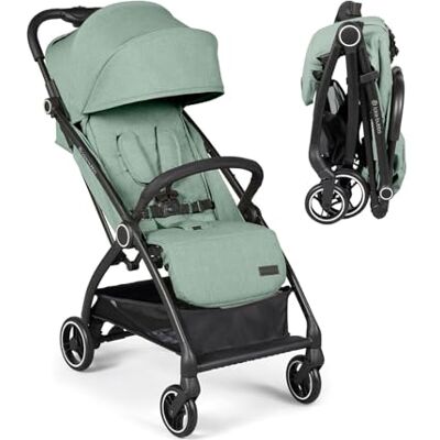 Ickle Bubba Poussette Aries Autofold Conception ultra-légère, inclinaison multiposition et mécanisme de pliage automatique pratique, de la naissance à 22 kg (Vert sauge) - Publicité Ickle Bubba Poussette Aries Autofold Conception ultra-légère, inclinaison multiposition et mécanisme de pliage automatique pratique, de la naissance à 22 kg (Vert sauge) - Publicité