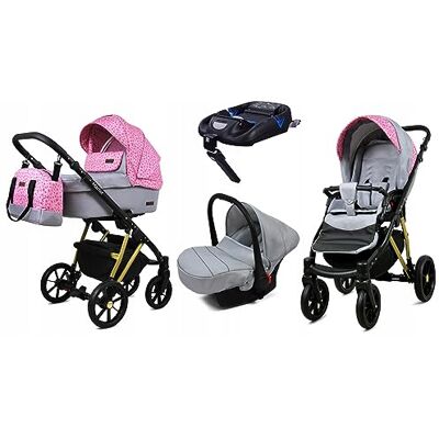 Babylux ® Enfant Poussette Combinée Set 4 en 1 Marlux Magnetic incl. Nacelle, Canne, Siège de voiture, ISOFIX Base Siège Auto Pliable avec Sac à langer, Habillage pluie etc. Publicité Babylux ® Enfant Poussette Combinée Set 4 en 1 Marlux Magnetic incl. Nacelle, Canne, Siège de voiture, ISOFIX Base Siège Auto Pliable avec Sac à langer, Habillage pluie etc. Publicité