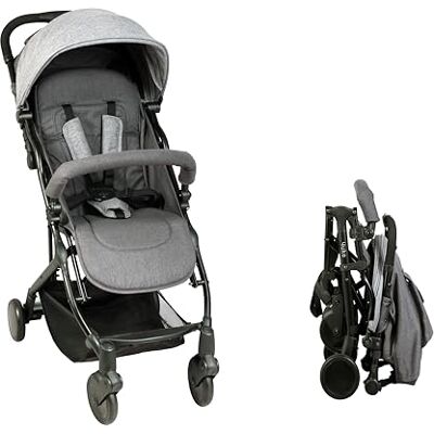 Bambisol Poussette Canne Compacte YUKO² Dès la Naissance, Pliage 1 main, Garde-corps, Tissu Polyester Recyclé Gris Chiné Eco - Publicité Bambisol Poussette Canne Compacte YUKO² Dès la Naissance, Pliage 1 main, Garde-corps, Tissu Polyester Recyclé Gris Chiné Eco - Publicité