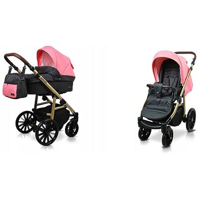 Babylux ® Enfant Poussette Combinée Set 2 en 1 Aspero incl. Nacelle, Canne Pliable avec Accessoires Sac à langer, Habillage pluie, Moustiquaire, Porte-gobelet etc. Publicité Babylux ® Enfant Poussette Combinée Set 2 en 1 Aspero incl. Nacelle, Canne Pliable avec Accessoires Sac à langer, Habillage pluie, Moustiquaire, Porte-gobelet etc. Publicité