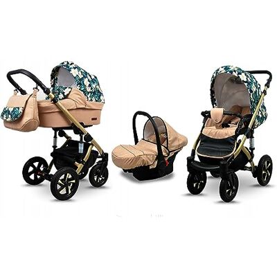 Babylux ® Enfant Poussette Combinée Set 3 en 1 Sky Lark incl. Nacelle, Canne, Siège de voiture Siège Auto Pliable avec Sac à langer, Habillage pluie, Moustiquaire etc. Publicité Babylux ® Enfant Poussette Combinée Set 3 en 1 Sky Lark incl. Nacelle, Canne, Siège de voiture Siège Auto Pliable avec Sac à langer, Habillage pluie, Moustiquaire etc. Publicité