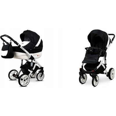 Babylux ® Enfant Poussette Combinée Set 2 en 1 Lilly incl. Nacelle, Canne Pliable avec Accessoires Sac à langer, Habillage pluie, Moustiquaire, Porte-gobelet etc. Publicité Babylux ® Enfant Poussette Combinée Set 2 en 1 Lilly incl. Nacelle, Canne Pliable avec Accessoires Sac à langer, Habillage pluie, Moustiquaire, Porte-gobelet etc. Publicité