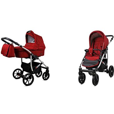 Babylux Qbaro Poussette Bébé 2en1 Profonde et Poussette Avec Accessoires Réglable et Pliable Construction en Aluminium Léger 2 Options de Montage Imperméable Chili - Publicité Babylux Qbaro Poussette Bébé 2en1 Profonde et Poussette Avec Accessoires Réglable et Pliable Construction en Aluminium Léger 2 Options de Montage Imperméable Chili - Publicité