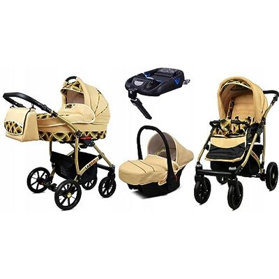 Babylux ® Enfant Poussette Combinée Set 4 en 1 Largo incl. Nacelle, Canne, Siège de voiture, ISOFIX Base Siège Auto Pliable avec Sac à langer, Habillage pluie etc. Publicité Babylux ® Enfant Poussette Combinée Set 4 en 1 Largo incl. Nacelle, Canne, Siège de voiture, ISOFIX Base Siège Auto Pliable avec Sac à langer, Habillage pluie etc. Publicité