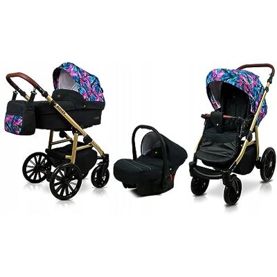 Babylux ® Enfant Poussette Combinée Set 3 en 1 Aspero incl. Nacelle, Canne, Siège de voiture Siège Auto Pliable avec Sac à langer, Habillage pluie, Moustiquaire etc. Publicité Babylux ® Enfant Poussette Combinée Set 3 en 1 Aspero incl. Nacelle, Canne, Siège de voiture Siège Auto Pliable avec Sac à langer, Habillage pluie, Moustiquaire etc. Publicité