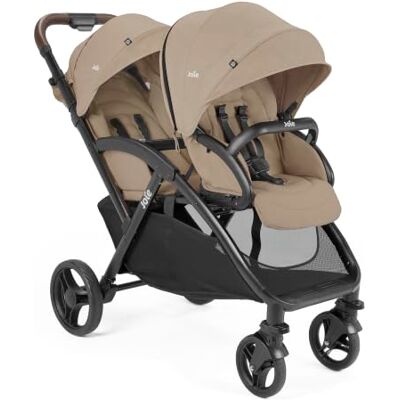 Joie Evalite™ Duo Poussette Double Légère Siège Arrière Inclinable À Plat Compatible Sièges Auto Et Nacelles Suspension 4 Roues Harnais 5 Points SoftTouch Dès la naissance (CASHEW) - Publicité Joie Evalite™ Duo Poussette Double Légère Siège Arrière Inclinable À Plat Compatible Sièges Auto Et Nacelles Suspension 4 Roues Harnais 5 Points SoftTouch Dès la naissance (CASHEW) - Publicité