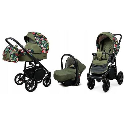BABYLUX - CLASSIC GOLD 3in1 - Roses Aux Tulipes - Cadre Noir - Publicité BABYLUX - CLASSIC GOLD 3in1 - Roses Aux Tulipes - Cadre Noir - Publicité