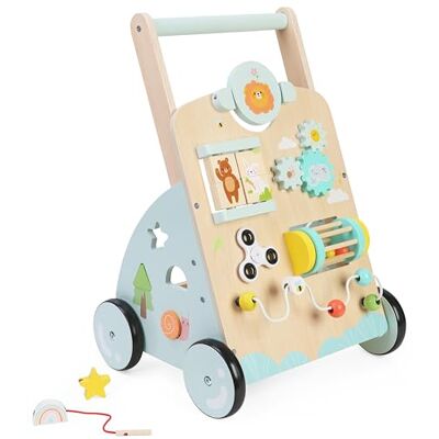 Bayer Chic 2000 -436-20 Poussette d'apprentissage en bois coloré avec jouet de motricité Activity-Walker - Publicité Bayer Chic 2000 -436-20 Poussette d'apprentissage en bois coloré avec jouet de motricité Activity-Walker - Publicité