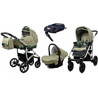 Babylux ® Enfant Poussette Combinée Set 4 en 1 Largo incl. Nacelle, Canne, Siège de voiture, ISOFIX Base Siège Auto Pliable avec Sac à langer, Habillage pluie etc. Publicité Babylux ® Enfant Poussette Combinée Set 4 en 1 Largo incl. Nacelle, Canne, Siège de voiture, ISOFIX Base Siège Auto Pliable avec Sac à langer, Habillage pluie etc. Publicité
