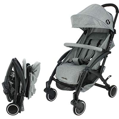 nania , Poussette Ultra-Compacte, Babyjet (0 à 15 kg) Homologuée Cabine Avion, Légère 4,5 kg, Dossier Inclinable, Pare-Soleil Réglable, Sac de Transport Inclus - Publicité nania , Poussette Ultra-Compacte, Babyjet (0 à 15 kg) Homologuée Cabine Avion, Légère 4,5 kg, Dossier Inclinable, Pare-Soleil Réglable, Sac de Transport Inclus - Publicité