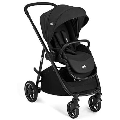 Joie – VERSATRAX – Poussette naissance à 22 kg – Assise Réversible – Pliage 1 main – Roues Anti-Crevaison – Compatible Coque, nacelle – Habillage pluie, adaptateurs et porte-gobelet inclus – Raven - Publicité Joie – VERSATRAX – Poussette naissance à 22 kg – Assise Réversible – Pliage 1 main – Roues Anti-Crevaison – Compatible Coque, nacelle – Habillage pluie, adaptateurs et porte-gobelet inclus – Raven - Publicité