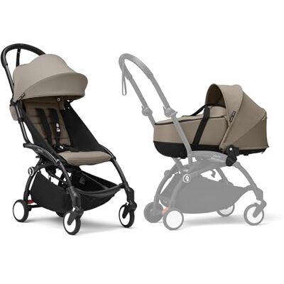 Stokke Poussette YOYO3 avec nacelle nouveau-né et pack couleur 6+ Comprend un cadre noir, un pack couleur YOYO 6+ (Taupe) et une nacelle nouveau-né (Taupe) - Publicité Stokke Poussette YOYO3 avec nacelle nouveau-né et pack couleur 6+ Comprend un cadre noir, un pack couleur YOYO 6+ (Taupe) et une nacelle nouveau-né (Taupe) - Publicité