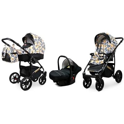 BABYLUX - MIRACLE 3in1 - Gold Leaf - Ajustable - Poussette - Publicité BABYLUX - MIRACLE 3in1 - Gold Leaf - Ajustable - Poussette - Publicité
