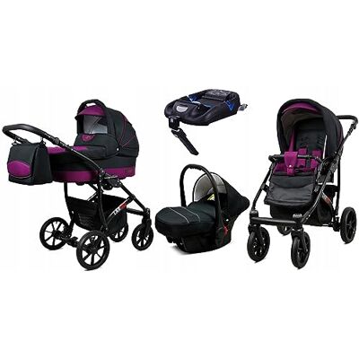 Babylux ® Enfant Poussette Combinée Set 4 en 1 Largo incl. Nacelle, Canne, Siège de voiture, ISOFIX Base Siège Auto Pliable avec Sac à langer, Habillage pluie etc. Publicité Babylux ® Enfant Poussette Combinée Set 4 en 1 Largo incl. Nacelle, Canne, Siège de voiture, ISOFIX Base Siège Auto Pliable avec Sac à langer, Habillage pluie etc. Publicité