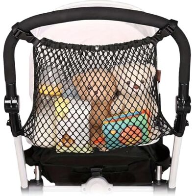 ZHYUAN Filet de rangement pour poussette, Sac en filet pour poussette, Poche en filet pour poussette, Grand sac en filet pour poussette, convient aux poussettes, aux landaus et aux véhicules pour enfants - Publicité ZHYUAN Filet de rangement pour poussette, Sac en filet pour poussette, Poche en filet pour poussette, Grand sac en filet pour poussette, convient aux poussettes, aux landaus et aux véhicules pour enfants - Publicité
