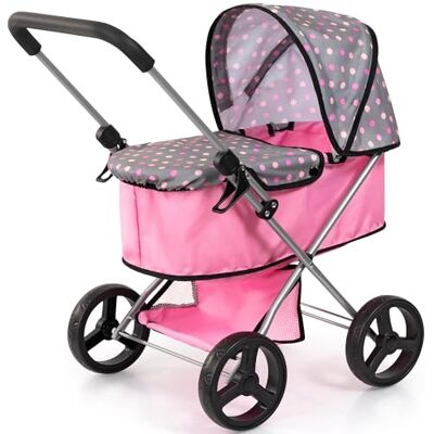 Bayer Design Première Poussette pour poupées pliable, avec panier intégré et housse pour la nacelle, pour poupons jusqu'à 46 cm, jeux de rôle des enfants - Publicité Bayer Design Première Poussette pour poupées pliable, avec panier intégré et housse pour la nacelle, pour poupons jusqu'à 46 cm, jeux de rôle des enfants - Publicité
