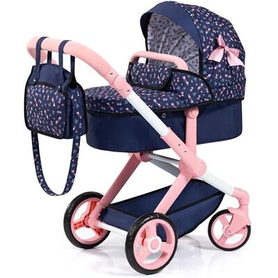 Bayer Design Poussette Landau pour poupée Xeo avec Sac transformable en poussette canne pour poupon, hauteur réglable, poignée réversible, sac à bandoulière, panier intégré - Publicité Bayer Design Poussette Landau pour poupée Xeo avec Sac transformable en poussette canne pour poupon, hauteur réglable, poignée réversible, sac à bandoulière, panier intégré - Publicité