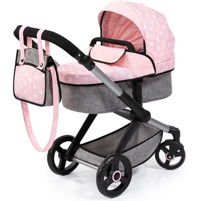 Bayer Design Poussette Landau pour poupée Xeo avec Sac transformable en poussette canne pour poupon, hauteur réglable, poignée réversible, sac à bandoulière, panier intégré - Publicité Bayer Design Poussette Landau pour poupée Xeo avec Sac transformable en poussette canne pour poupon, hauteur réglable, poignée réversible, sac à bandoulière, panier intégré - Publicité