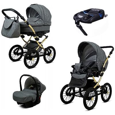 BABYLUX - MARGARET GOLD 4 Em 1 - Gris - Pushchair - Publicité BABYLUX - MARGARET GOLD 4 Em 1 - Gris - Pushchair - Publicité