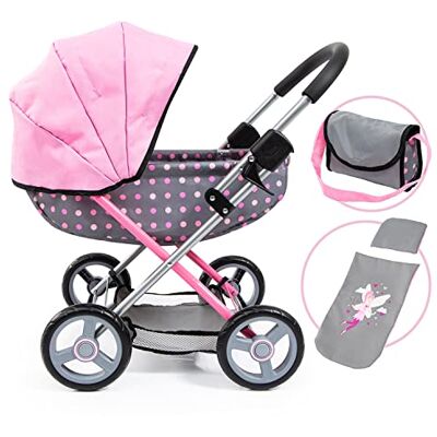 Bayer Design 12766AA Landau pour poupée et poupon Cosy, Poussette de Poupées, pliable, sac à bandoulière, panier de rangement, avec la couverture câline et l'oreiller - Publicité Bayer Design 12766AA Landau pour poupée et poupon Cosy, Poussette de Poupées, pliable, sac à bandoulière, panier de rangement, avec la couverture câline et l'oreiller - Publicité