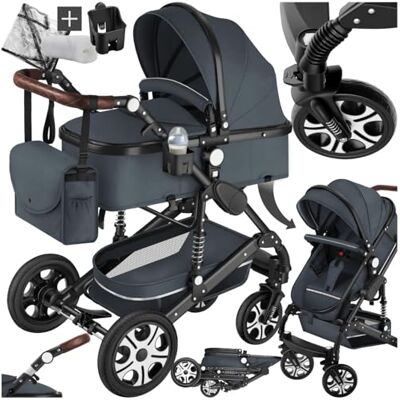 tectake ® Poussette combinée Pliable 0-36 mois avec Nacelle & Poussette canne Siège sport Panier Harnais 5 points Poussette compacte Poussette voyage Accessoires Bébé Nouveau né Enfant Baby stroller - Publicité tectake ® Poussette combinée Pliable 0-36 mois avec Nacelle & Poussette canne Siège sport Panier Harnais 5 points Poussette compacte Poussette voyage Accessoires Bébé Nouveau né Enfant Baby stroller - Publicité