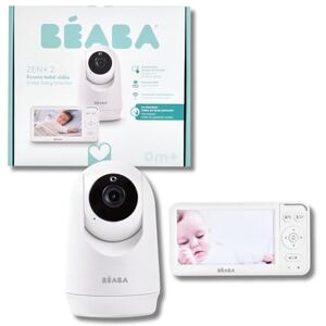 BÉABA , Babyphone Camera Zen Plus 2 – Caméra Rotative 360°, Écran 5 Pouces HD, Vision Nocturne, Talkie-Walkie, Thermomètre, 8 Berceuses, Portée 300m, Autonomie 20h, 4 Caméras Connectables, Blanc - Publicité BÉABA , Babyphone Camera Zen Plus 2 – Caméra Rotative 360°, Écran 5 Pouces HD, Vision Nocturne, Talkie-Walkie, Thermomètre, 8 Berceuses, Portée 300m, Autonomie 20h, 4 Caméras Connectables, Blanc - Publicité