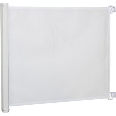 PawHut Barrière de sécurité barrière Animaux rétractable Automatique 1,15L x 0,83H m teslin métal Blanc - Publicité PawHut Barrière de sécurité barrière Animaux rétractable Automatique 1,15L x 0,83H m teslin métal Blanc - Publicité