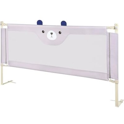 LANTUS Barrière de lit pour Les Tout-Petits, réglable en Hauteur, Cadre en métal Robuste Barrière de Lit Bébé Portable Bed Rail, Cadre Métallique Anti-Chute, -200 * 100 * 26cm Petit Ours - Publicité LANTUS Barrière de lit pour Les Tout-Petits, réglable en Hauteur, Cadre en métal Robuste Barrière de Lit Bébé Portable Bed Rail, Cadre Métallique Anti-Chute, -200 * 100 * 26cm Petit Ours - Publicité