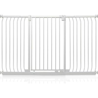 Safetots Barrière de Sécurité Extra Haute Elite, Barrière d'Escalier à Fixation par Pression, Barrière de Sécurité pour Bébé pour Portes, 170cm 179cm, Hauteur Extra Haute de 100cm, Couleur Blanc Mat - Publicité Safetots Barrière de Sécurité Extra Haute Elite, Barrière d'Escalier à Fixation par Pression, Barrière de Sécurité pour Bébé pour Portes, 170cm 179cm, Hauteur Extra Haute de 100cm, Couleur Blanc Mat - Publicité