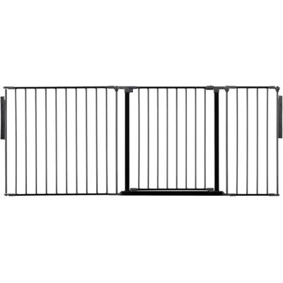 Safetots Séparateur de Pièce Multi-Panneau Premium, jusqu'à 187cm de Largeur, Barrière Flexible Multi-Panneau avec Porte pour Bébés et Tout-Petits, 70cm de Haut, Couleur Noir - Publicité Safetots Séparateur de Pièce Multi-Panneau Premium, jusqu'à 187cm de Largeur, Barrière Flexible Multi-Panneau avec Porte pour Bébés et Tout-Petits, 70cm de Haut, Couleur Noir - Publicité