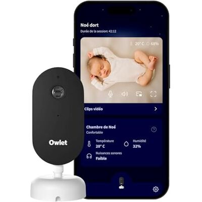 Owlet Dream Sight™ Moniteur vidéo bébé Intelligent HD avec caméra, alertes Pleurs, mouvements et Sons, Suivi température & humidité - Publicité Owlet Dream Sight™ Moniteur vidéo bébé Intelligent HD avec caméra, alertes Pleurs, mouvements et Sons, Suivi température & humidité - Publicité