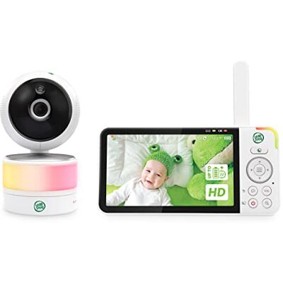 LeapFrog LF915HD 5" 720P HD LCD Baby Video Monitor No WiFi, Panoramic 360° Tilt with 8X Zoom Camera, Color Night Vision, Night Light, Smart Sensors - Publicité LeapFrog LF915HD 5" 720P HD LCD Baby Video Monitor No WiFi, Panoramic 360° Tilt with 8X Zoom Camera, Color Night Vision, Night Light, Smart Sensors - Publicité