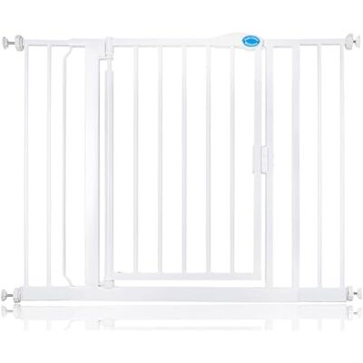 Bettacare Barrière de Sécurité à Fermeture Automatique, Barrière de Sécurité à Pression pour Bébé, Sécurité pour Portes et Couloirs, 103,8cm 110,8cm, Couleur Blanc - Publicité Bettacare Barrière de Sécurité à Fermeture Automatique, Barrière de Sécurité à Pression pour Bébé, Sécurité pour Portes et Couloirs, 103,8cm 110,8cm, Couleur Blanc - Publicité